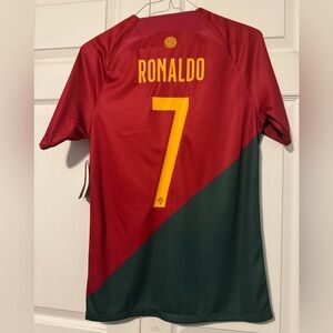 Portugal Cristiano Ronaldo Soccer Jersey NWT sz s
